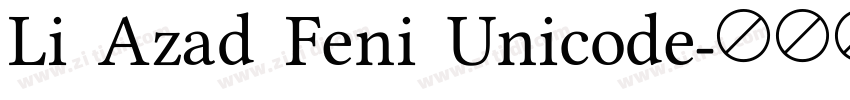 Li Azad Feni Unicode字体转换